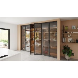 porte de placard pivotante en aluminium
