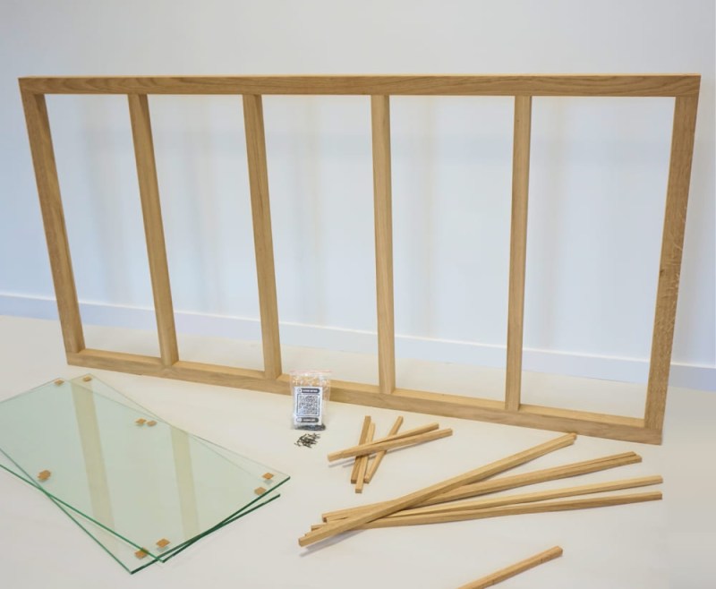 Verrière atelier industriel en bois