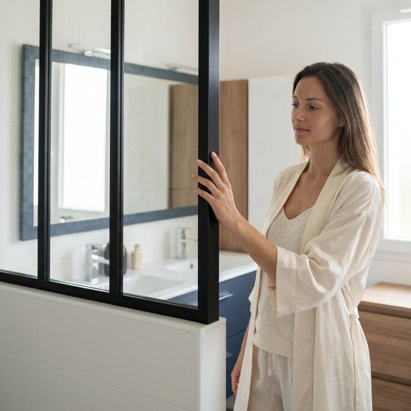 Verriere de salle de bain